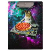 Space dj cat pizza klembord (Voorkant)