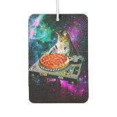 Space dj cat pizza luchtverfrisser (Voorkant)