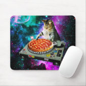 Space dj cat pizza muismat (Met muis)