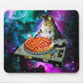 Space dj cat pizza muismat (Voorkant)