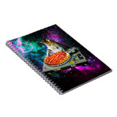 Space dj cat pizza notitieboek (Rechterzijde)