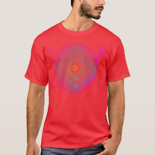 Space DJ Zonnestelsel Platenspeler Elektronische D T-shirt