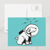 Space Dog Briefkaart (Voorkant / Achterkant)