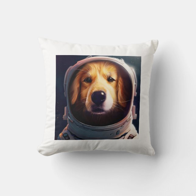Space dog kussen (Voorkant)