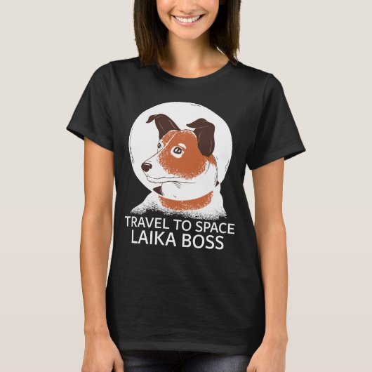 Space Dog Laika Astronaut NASA Birthday Gift T-shirt (Voorkant)