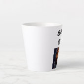 Space Dog Latte Mok (Voorkant)