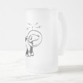 Space Dog Matglas Bierpul (Voorkant rechts)