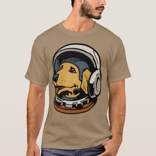 Space Dog meisje familie T-shirt (Voorkant)