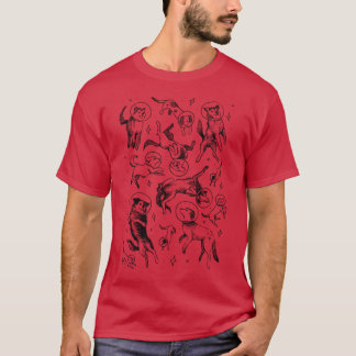 Space dogs friend t-shirt