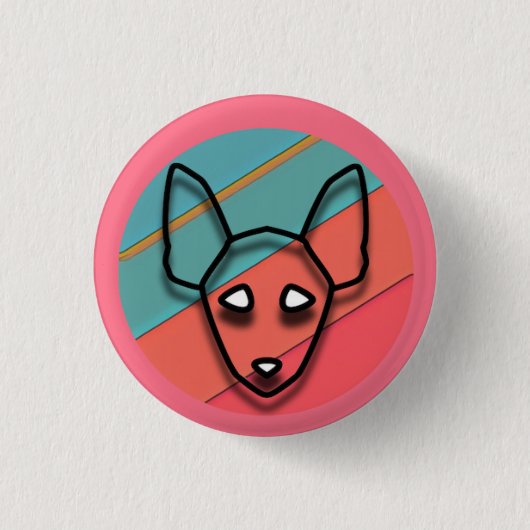 SPACE DOGS RADiO - Badge Ronde Button 3,2 Cm (Voorkant)