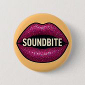 SPACE DOGS RADIO - SOUNDBITE BADGE RONDE BUTTON 5,7 CM (Voorkant)
