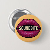 SPACE DOGS RADIO - SOUNDBITE BADGE RONDE BUTTON 5,7 CM (Voorkant /achterkant)