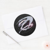 Space Dragon-Sticker Ronde Sticker (Envelop)