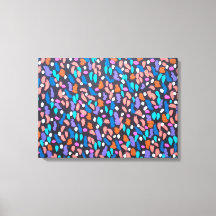 Space Dust Canvas Abstracte kunst Print
