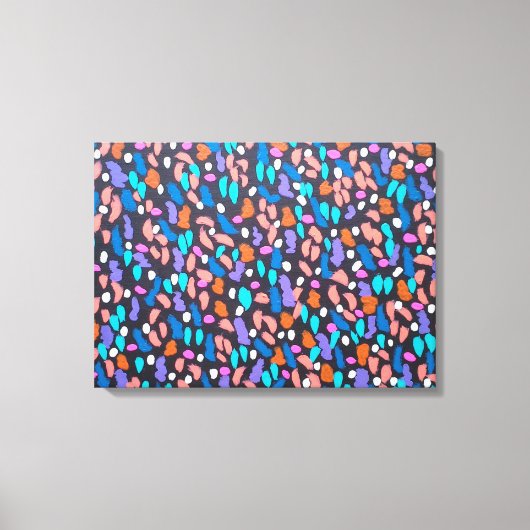Space Dust Canvas Abstracte kunst Print (Voorkant)