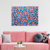 Space Dust Canvas Abstracte kunst Print (Insitu (Woonkamer))