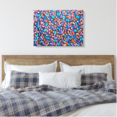 Space Dust Canvas Abstracte kunst Print (Insitu (Slaapkamer))