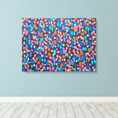 Space Dust Canvas Abstracte kunst Print (Insitu (Houten vloer))