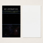 Space Earring Kaarten Visitekaartjes (Voorkant /achterkant)