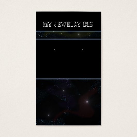 Space Earring Kaarten Visitekaartjes (Voorkant)