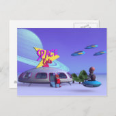 Space Eats Cafe Briefkaart (Voorkant / Achterkant)