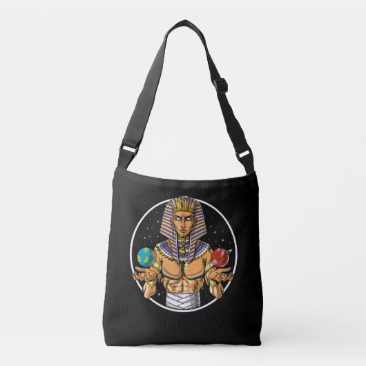Space Egyptian Pharaoh Crossbody Tas (Voorkant)