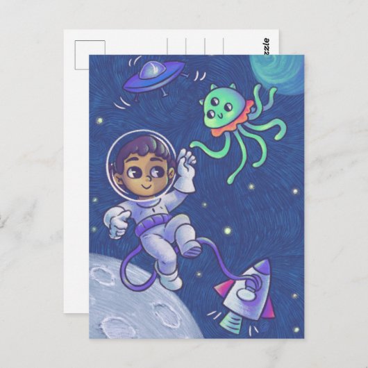 Space Encounters Briefkaart (Voorkant / Achterkant)