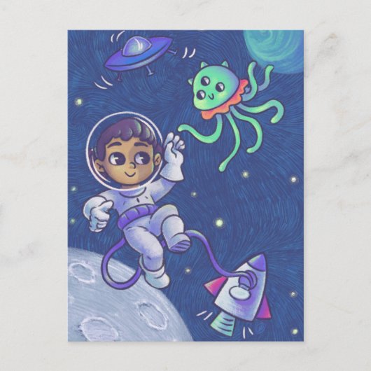 Space Encounters Briefkaart (Voorkant)