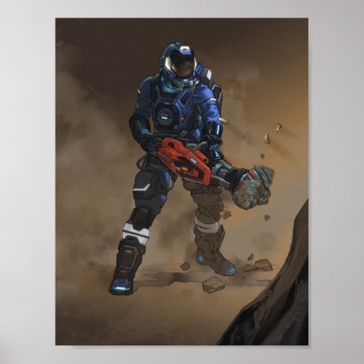 Space Engineers 2 Drill Poster (Voorkant)