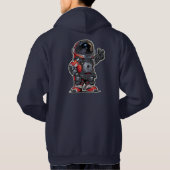 Space Engineers Cartoon Hoodie - Rood (Achterkant)