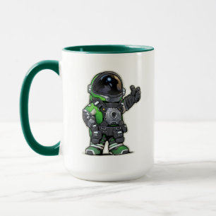 Space Engineers Cartoon Mok - Groen
