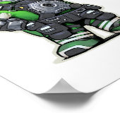 Space Engineers Cartoon Poster - Groen (Hoek)