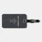 Space Exploration Galaxy Universe Star Personalise Bagagelabel (Achterkant horizontaal)