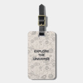 Space Exploration Galaxy Universe Star Personalise Bagagelabel (Voorkant verticaal)