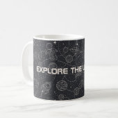 Space Exploration Galaxy Universe Star Personalise Koffiemok (Voorkant links)