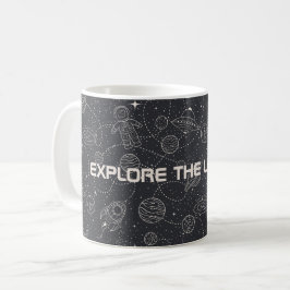 Space Exploration Galaxy Universe Star Personalise Koffiemok