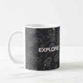 Space Exploration Galaxy Universe Star Personalise Koffiemok (Links)