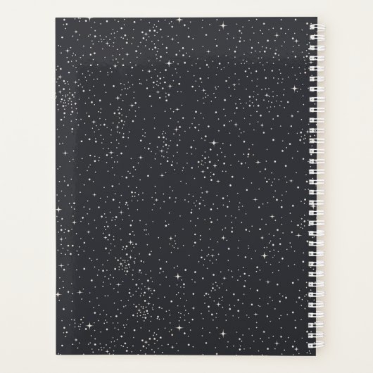 Space Exploration Galaxy Universe Star Personalise Planner (Achterkant)