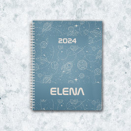 Space Exploration Galaxy Universe Star Personalise Planner