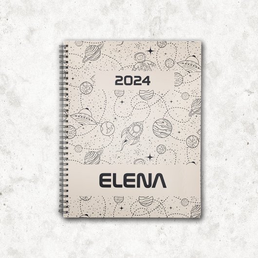 Space Exploration Galaxy Universe Star Personalise Planner