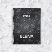 Space Exploration Galaxy Universe Star Personalise Planner