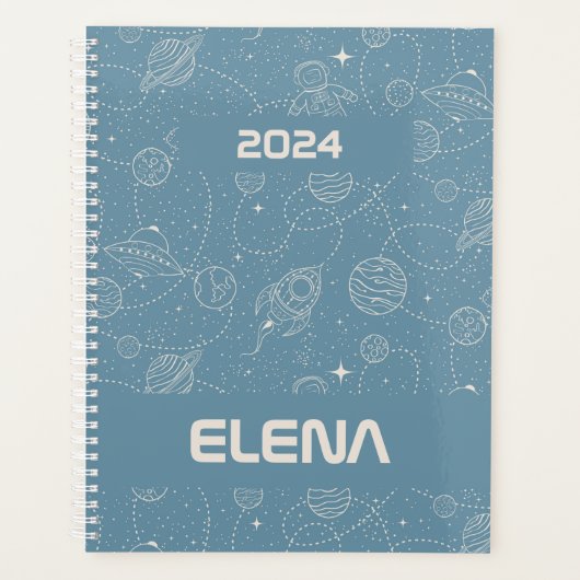 Space Exploration Galaxy Universe Star Personalise Planner (Voorkant)