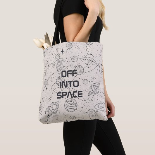 Space Exploration Galaxy Universe Star Personalise Tote Bag (Dichtbij)