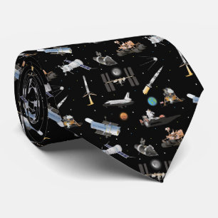 Space Exploration Pattern Stropdas