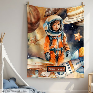 Space Explorer aangepaste naam deken voor kleine j