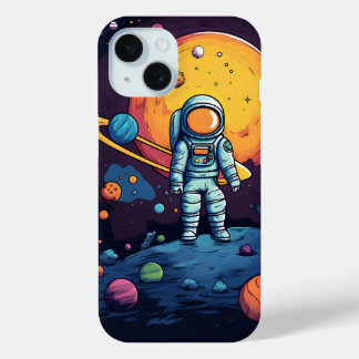 Space Explorer Art iPhone 15 Case