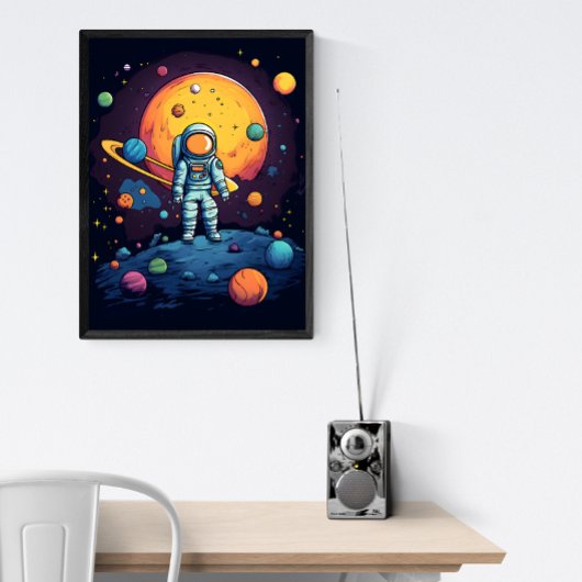Space Explorer Art Poster