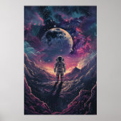 Space Explorer Astronaut Poster (Voorkant)