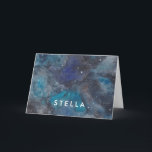 Space Explorer Bedankkaart<br><div class="desc">Delight the space lover in your life with these space themed thank you cards featuring a hand-painted galaxy filled with stars and planets. Part of a collection from Parcel Studios.</div>