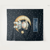 Space Explorer Beer Achtergrond voor Birthday Boy Wandkleed (Voorkant (horizontaal))